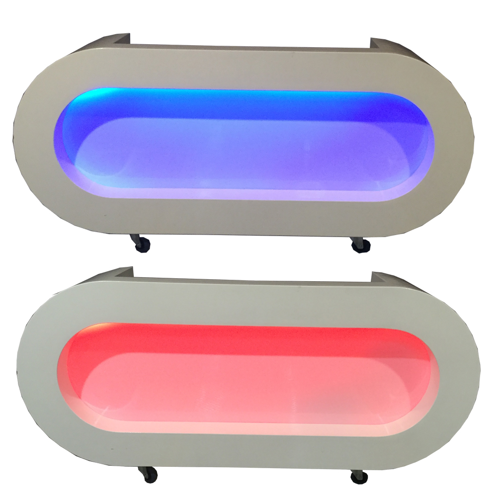 LED DJ furniture white ovals - Afbeelding 2